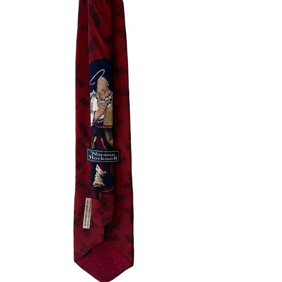 Vintage Norman Rockwell Silk Santa Tie - Picture 6 of 9